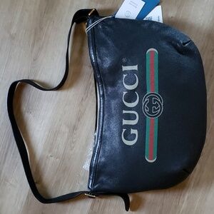 Gucci logo calfskin half moon